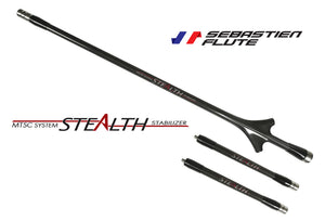 GK Archery Supply Sebastien Flute Stealth 3K Premium Carbon Stabilizer Set